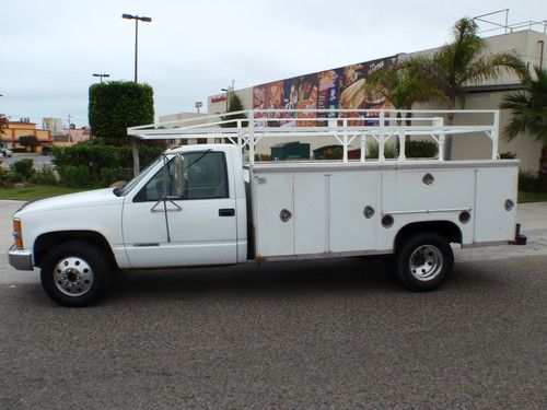 Chevrolet c3500 utility dually / heavy duty rack "ready to work"