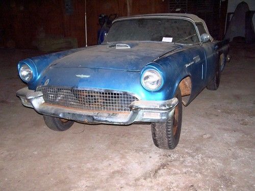 1957 ford thunderbird soft top convertible no engine or transmission