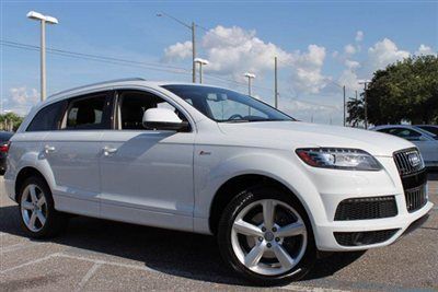 2013 white audi q7 quattro 4door 3.0t s line prestige