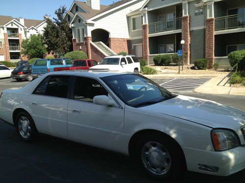 2001 cadillac deville, white, northstar engine, 4dr