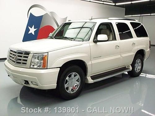 2005 cadillac escalade awd leather sunroof nav dvd 19k! texas direct auto