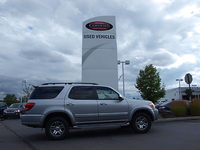 2007 suv 4x4 3rd row sequoia silver v8 tow limited clean carfax one owner