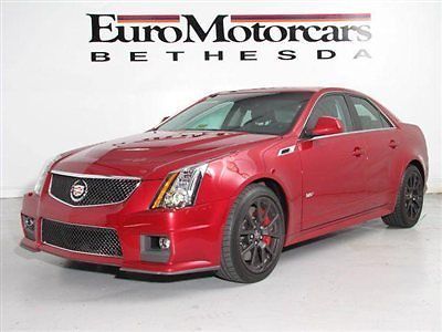 Cts v ctsv red black navigation cadillac leather best deal dealer 13 12 14 v8 11