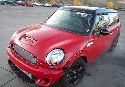 2011 mini cooper s clubman wagon navi leather pana roof repairable salvage