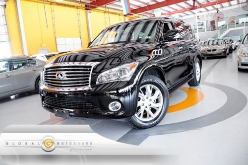 11 infiniti qx56 rwd 45k 1-own technology theatre nav boards cam keyless