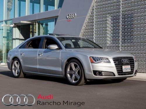 Used 2013 audi a8l ice silver lane assist sport design camera assist media pack