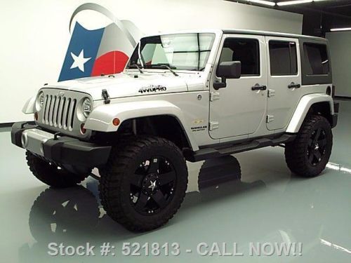 2011 jeep wrangler unltd sahara hard top 4x4 lifted nav texas direct auto