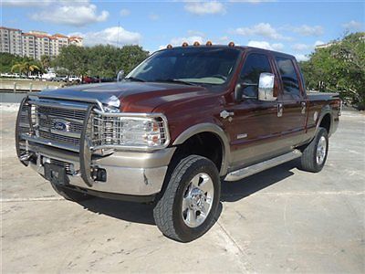 Srw king ranch 4x4 crew diesel short bed heated seats 20s alloys xnice truck fl