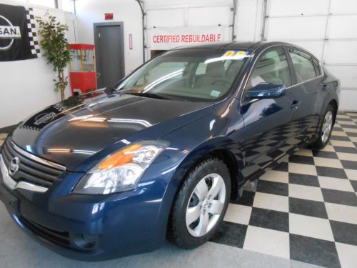 2008 nissan altima 2.5 s 70k no reserve salvage rebuildable good airbags