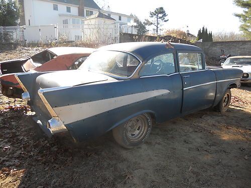 1957 chevy 2 door post project car