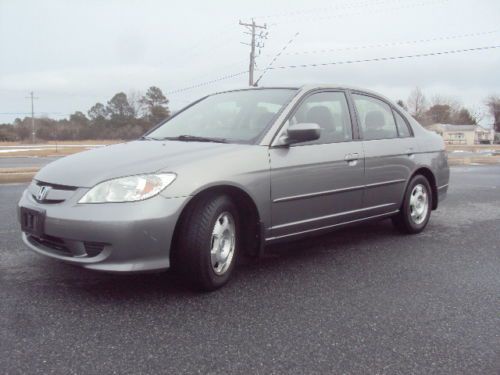 One owner clean autocheck 2004 honda civic hybrid sedan 4-door 1.3l no reserve