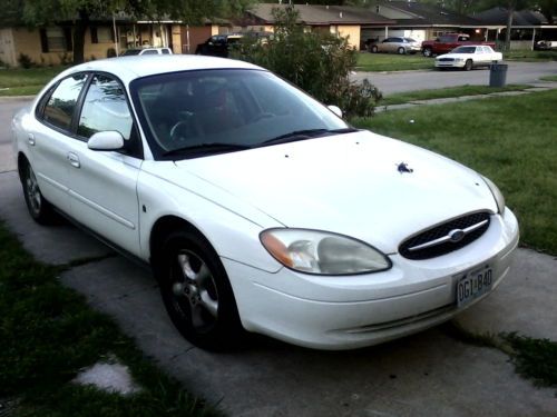 2001 ford tss taurus 4dr sedan white 140k no ac good condition