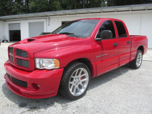 2005 dodge ram srt-10 viper quad cab 30k miles original mint condition red color