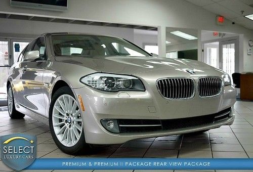 1 owner 535i rwd 6-speed prem 2 &amp; prem pkg nav rear camera htd seats pristine