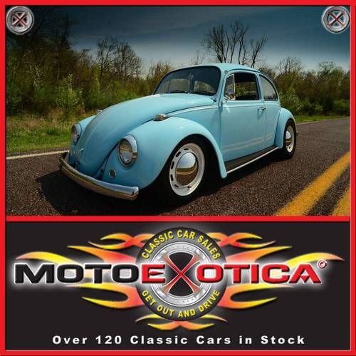 1967 volkswagen beetle-show stopper-electric blue-audio upgrade-great resto!!!!!