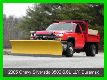 2005 chevy silverado 3500 8ft mason dump 6.6l lly duramax diesel plow allison ac