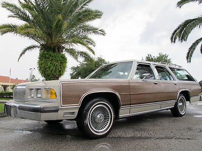 No reserve 1988 mercury grand marquis colony park wagon woody wagon florida car!