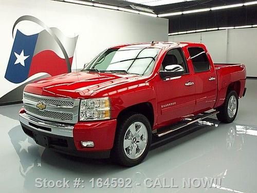 2011 chevy silverado lt crew leather rear cam 20's 12k! texas direct auto