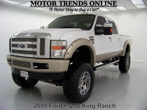 4x4 king ranch navigation diesel lift rearcam htd seats 2009 ford f250 f-250 84k