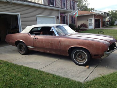 1971 oldsmobile cutlass convertible project l@@k no reserve or chevelle partscar