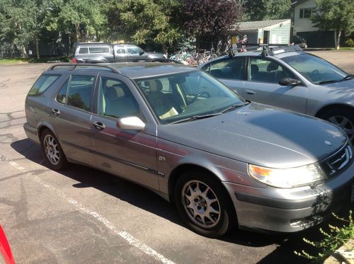 ****no reserve**** 2001 saab 9/5 2.3t wagon, leather, sunroof, loaded.