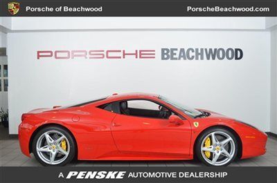 2013 458 italia! low miles! 4.5l v8 rosso corsa