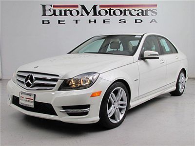 Cpo certified mercedes c250 c 250 white warranty dealer navigation sport amg 13