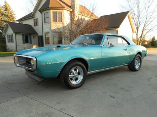 1967 firebird 400 4 barrel factory 4 speed rare color restored beautifully, rare