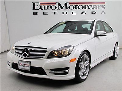 Mercedes c300 4matic c 300 white black navigation mulimedia camera amg dealer 13