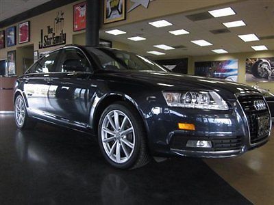 10 audi a6 3.0t quattro dark blue only 38k miles nav back up cam loaded