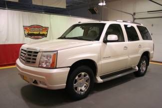 2005 escalade awd navigation sunroof quads white diamond chrome wheel very clean