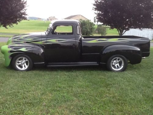 1950 chevy 3100 long bed five window pick up custom street rod