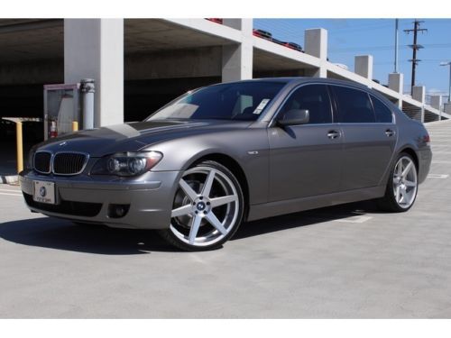 06 bmw 750li rare color::navigation::park assist::serviced::22&#034; wheels