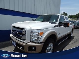 12 f250 crew cab king ranch 4x4, navi, sunroof, off road pack, clean 1 owner!