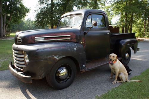 1950 ford f1 pickup * original georgia patina truck * rebuilt 226ci flathead *