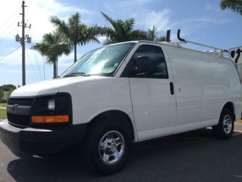 Only 61k miles! 2005 chevrolet 1500 express cargo van 4.3 liter v6! ladder rack!