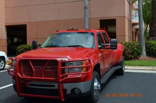 2008 gmc sierra 3500 hd slt crew cab; drw; 6.6l duramax w/allison transmission