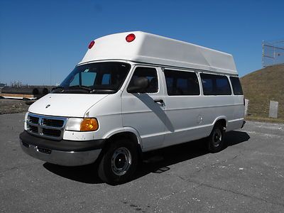 2001 dodge ram 3500 hightop wheelchair van ricon lift low miles