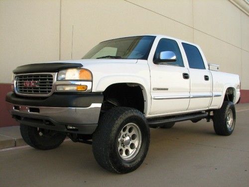 2002 gmc sierra 2500hd sle 4x4, crew cab short bed, tx truck, very clean, lifted