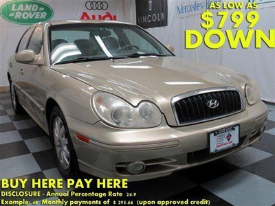 2003(03)sonata ls we finance bad credit! buy here pay here low down $799