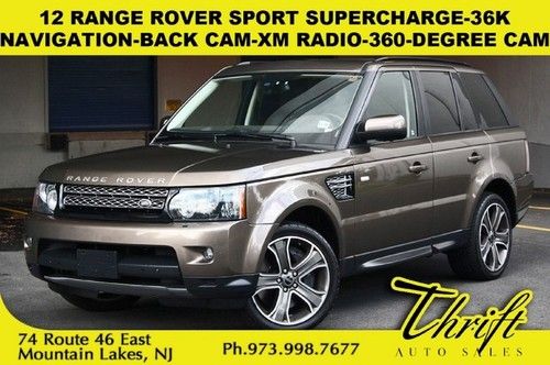 12 range rover sport supercharge-36k-navigation-back cam-xm radio-360-degree cam