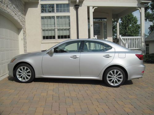 2007 lexus is250 tungsten pearl sedan - one owner, like new condition!