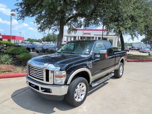 2008 ford f250 super cab 4x4 5.4l v8 nav leather blk/beige