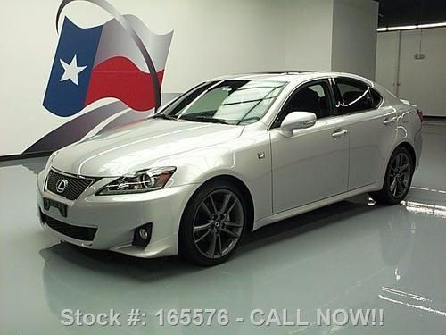 2012 lexus is250 f-sport auto sunroof  nav rear cam 14k texas direct auto