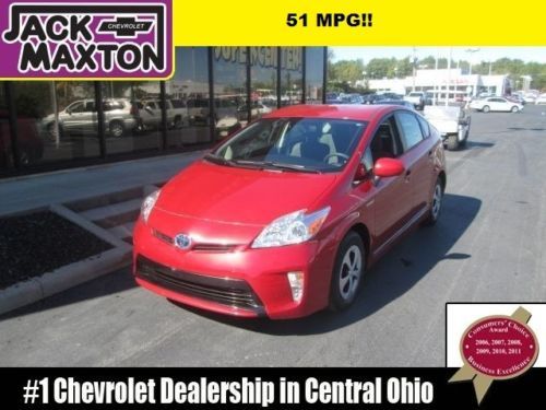 2012 prius gas-electric hybrid bluetooth back-up camera fuel economy 51 mpg