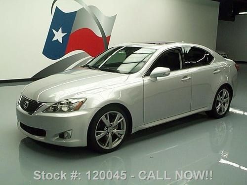 2010 lexus is250 climate seats sunroof nav rear cam 43k texas direct auto