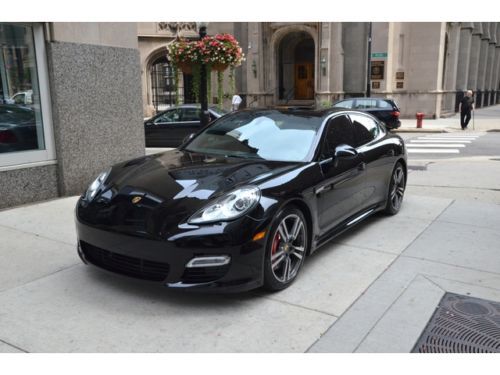 2012 porsche panamera turbo s.  black with black