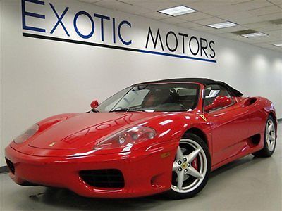 2001 ferrari 360 modena spider! f1-trans blk-softtop xenons 18&#034;wheels!!