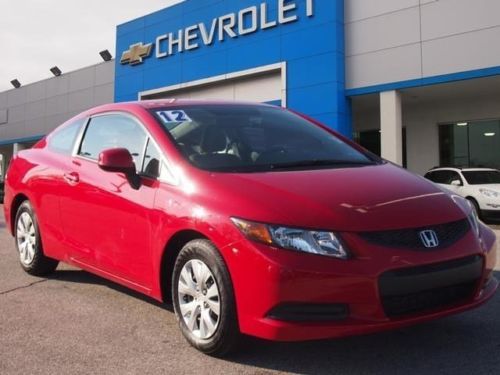 2012 honda civic cpe lx coupe 1.8l cd front wheel drive