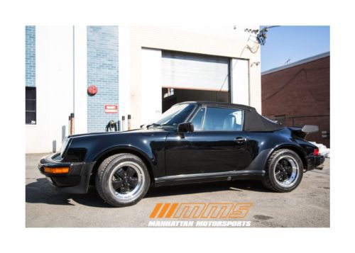 1988 porsche 911 turbo cabriolet black